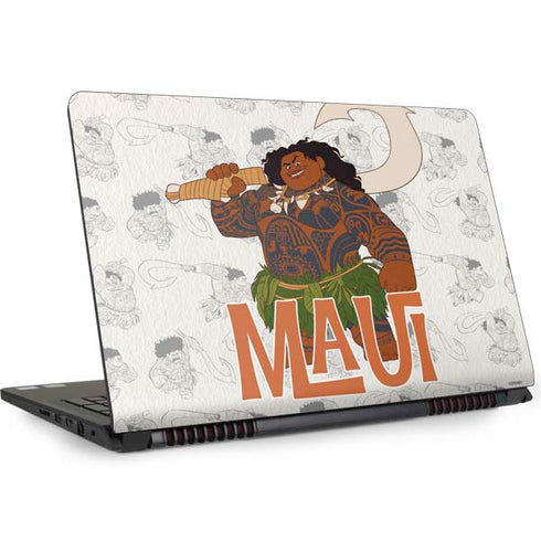 Disney Princess Moana Maui Pattern Dell Inspiron Skin